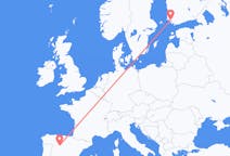 Flights from Valladolid, Spain to Turku, Finland