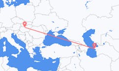 Loty z Turkmenbaszy, Turkmenistan do Budapesztu, Węgry