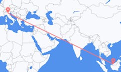 Flyreiser fra Sibu, Malaysia til Verona, Italia