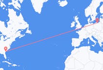 เที่ยวบิน จาก เกาะฮิลตันเฮด, สหรัฐอเมริกา ไปยัง กดัญสก์, โปแลนด์