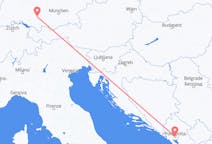Vluchten van Memmingen, Duitsland naar Podgorica, Montenegro