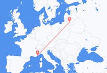 Flights from Kaunas, Lithuania to Nice, France