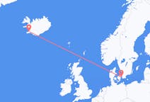 Vluchten van Reykjavík, IJsland naar Kopenhagen, Denemarken
