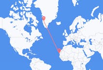 Flights from Nouadhibou, Mauritania to Kangerlussuaq, Greenland