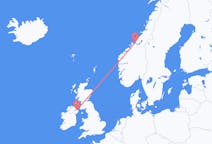 Flights from Ørland, Norway to Belfast, the United Kingdom