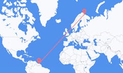 Flights from Paramaribo to Kirkenes