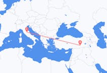 Рейсы из Перуджи, Италия в Диярбакыр, Турция