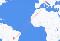 Vluchten van Uberlândia, Brazilië naar Perugia, Italië