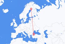 Flights from Kütahya, Turkey to Oulu, Finland