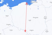 Flyrejser fra Ostrava, Tjekkiet til Gdańsk, Polen