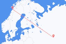 Рейсы из Казань, Россия в Будё, Норвегия