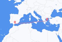 Voli da Sciro, Grecia a Malaga, Spagna