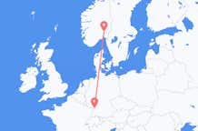 Flyreiser fra Karlsruhe, Tyskland til Oslo, Norge