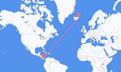 Flyreiser fra David, Chiriquí, Panama til Egilsstaðir, Island