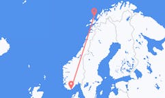 Flyg från Kristiansand till Andenes