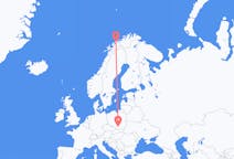 Vols de Cracovie, Pologne vers Tromso, Norvège