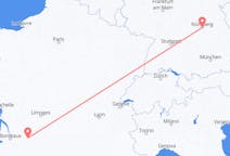 Flyrejser fra Nürnberg, Tyskland til Bergerac, Frankrig