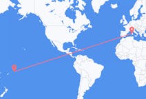 Flyreiser fra Apia, Samoa til Alghero, Italia