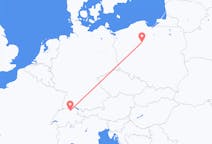 Vluchten van Bydgoszcz, Polen naar Zürich, Zwitserland