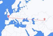 Flights from Bishkek, Kyrgyzstan to Nantes, France