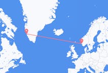 Vluchten van Nuuk naar Haugesund