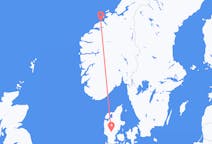 Flights from Kristiansund, Norway to Billund, Denmark