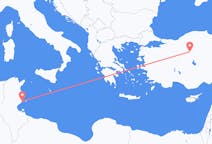 Flyreiser fra Sfax, Tunisia til Ankara, Tyrkia