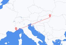 Flights from Debrecen to Nice
