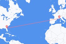 Flights from Jacksonville, the United States to Nice, France