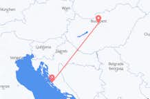 Flyg från Zadar, Kroatien till Budapest, Ungern