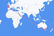 Flyreiser fra Hobart, til Santiago del Monte