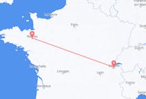 Flyreiser fra Genève, Sveits til Rennes, Frankrike