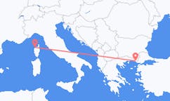 从Calvi飞往亞歷山德魯波利斯的航班