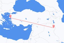 Flyg från Sulaymaniyya, Irak till Mytilene, Grekland