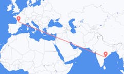 Flights from Rajahmundry, India to Bergerac, France