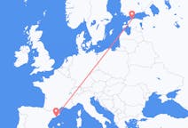 Flights from Tallinn in Estonia to Barcelona in Spain