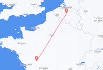Flyg från Poitiers, Frankrike till Bryssel, Belgien
