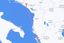 Loty z Tivatu na Korfu
