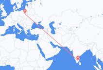 印度出发地 蒂鲁吉拉帕利飞往印度目的地 华沙的航班