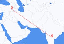 Vluchten van Hyderabad, India naar Van, Turkije