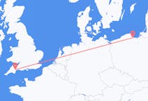 Flights from Gdańsk, Poland to Exeter, the United Kingdom