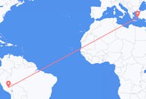 Flights from Cusco, Peru to Leros, Greece