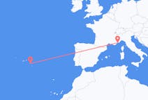 Flights from Ponta Delgada, Portugal to Nice, France
