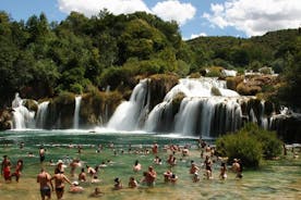 Krka Waterfalls & boat ride from Trogir, Seget, Čiovo & Kaštela