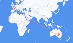 Flyrejser fra Mildura, Australien til Carcassonne, Frankrig
