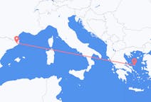 Flights from Girona, Spain to Skyros, Greece
