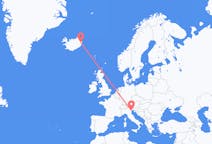 Flights from Egilsstaðir, Iceland to Venice, Italy