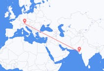 Vuelos de Kandla, India a Innsbruck, Austria