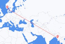 Flights from Magway, Myanmar (Burma) to Kristiansand, Norway