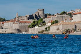 Excursion en kayak avec plongée en apnée et collation à Dubrovnik